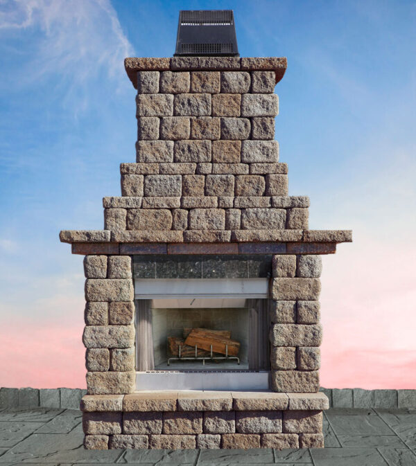 Pre-Packaged MaytRx Wall Outdoor Fireplace REGULAR
