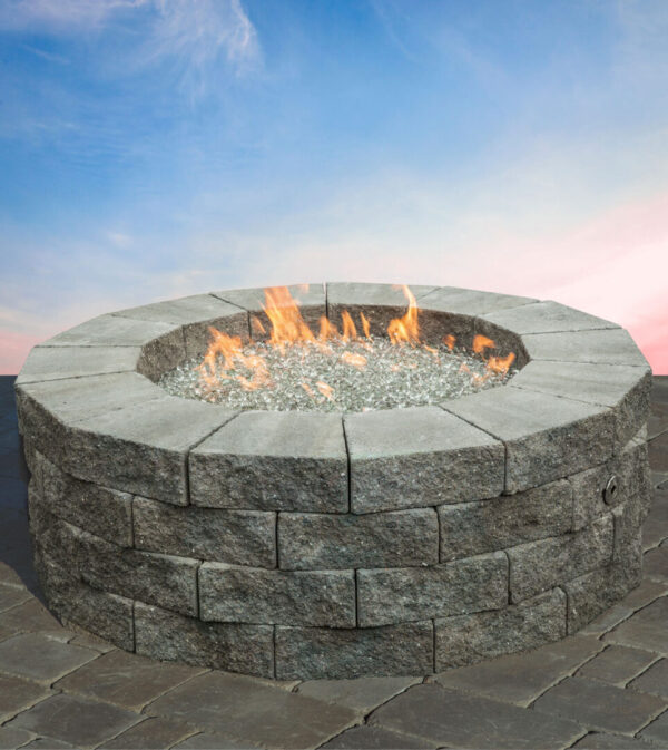 Pre-Packaged Pyzique Round Gas Fire Pit Kit